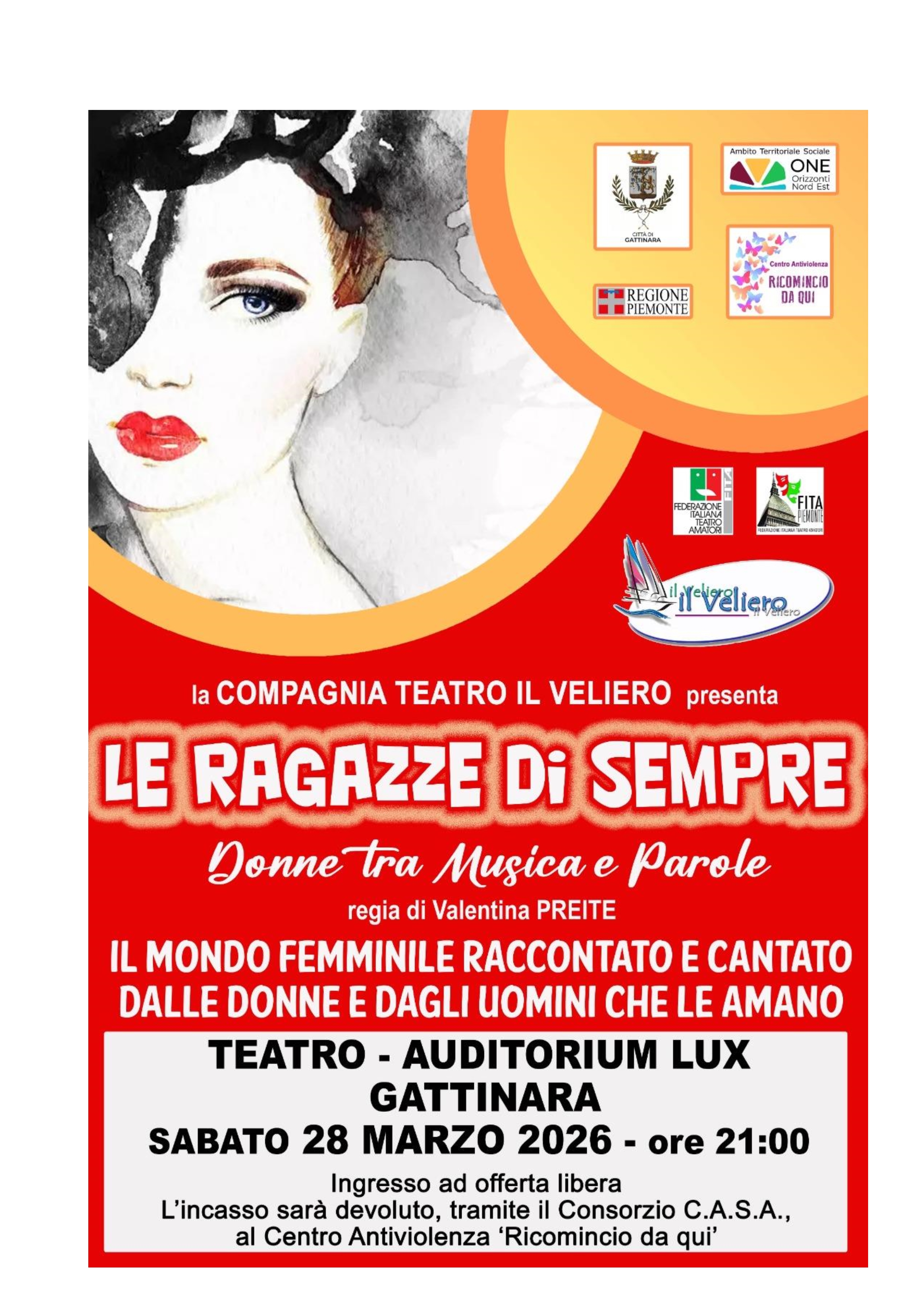 Eventi di sensibilizzazione a favore del Centro Antiviolenza "Ricomincio da qui"