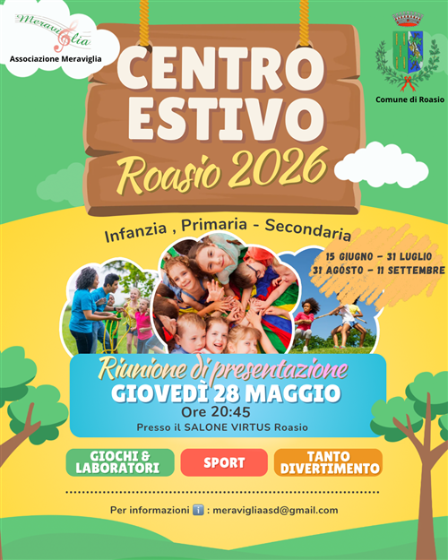 Riunione Centro Estivo 2026
