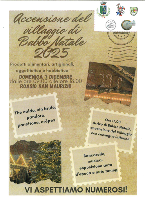 Accensione villaggio di Babbo Natale