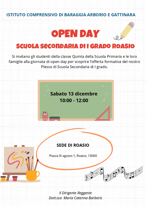 Open day Scuola Secondaria